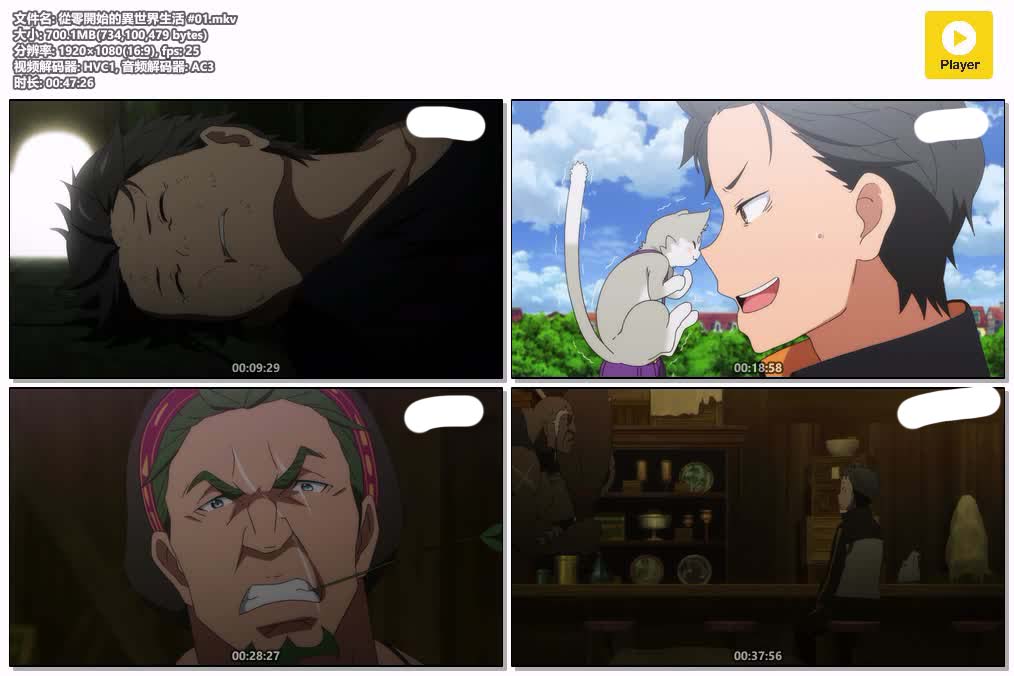 插图:《從零開始的異世界生活》粤日双语版全25集 | 1080P高清+中文字幕 | 粤语动画 | 百度网盘/夸克网盘，编号:712