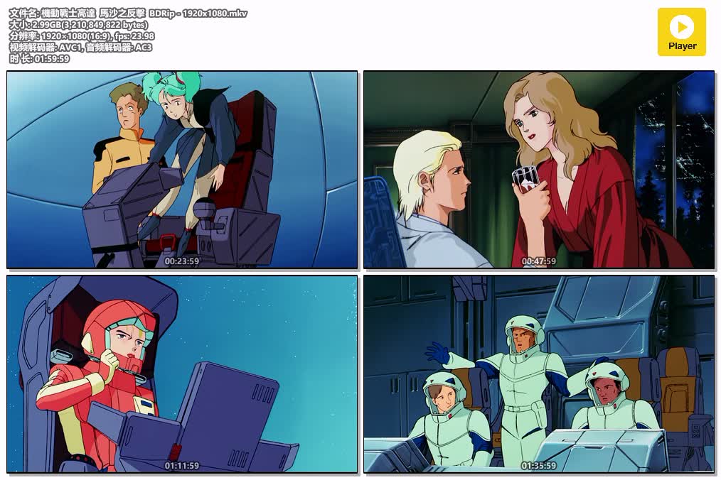 插图:《機動戰士GUNDAM 劇場版 逆襲的夏亞》粤日双语版全1集 | 1080P高清+中文字幕 | 粤语动画 | 百度网盘/夸克网盘，编号:232
