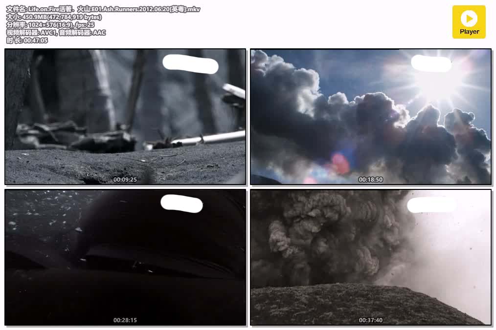 插图:《活著 火山》粤配纪录片全6集 | 全球文明探秘 | 百度网盘/夸克网盘，编号:204