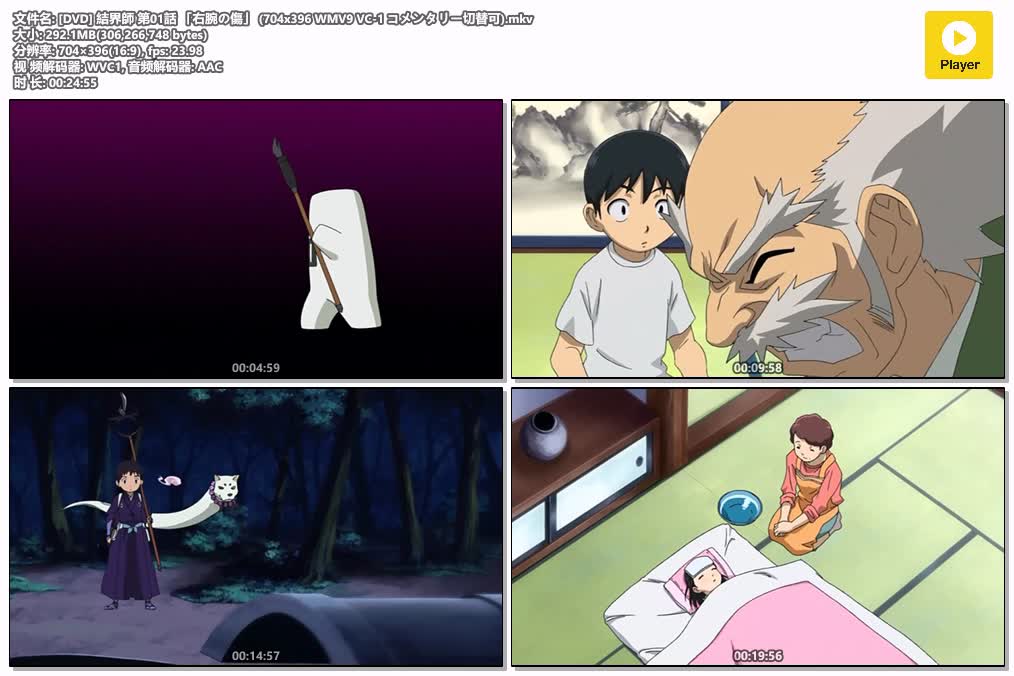 插图:《结界师》粤日双语版全52集 | 标清版+中文字幕 | 粤语动画 | 百度网盘/夸克网盘，编号:9