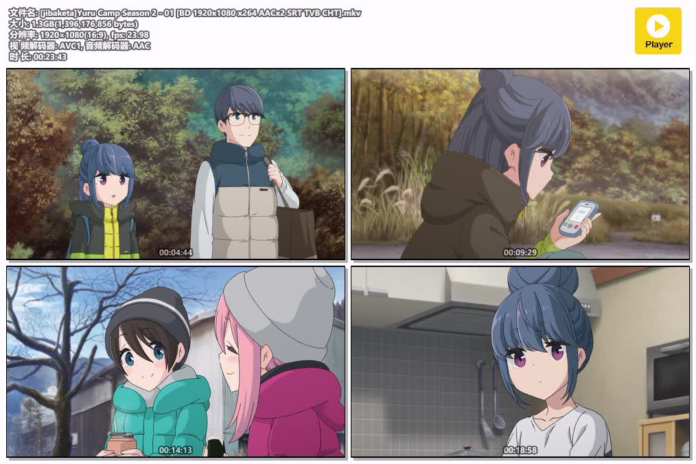 插图:《露营少女2》粤日双语版全13集 | 1080P高清+中文字幕 | 粤语动画 | 百度网盘/夸克网盘，编号:477