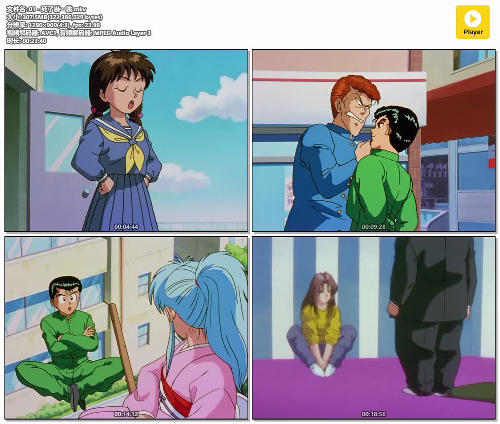 插图:《幽游白书》+剧场版 粤语版全112集 | 720P高清+中文字幕 | 粤语动画 | 百度网盘/夸克网盘，编号:375