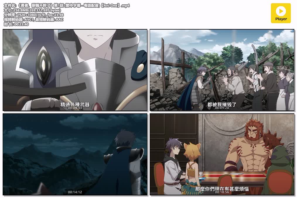 插图:《勇者，辞职不干了》粤语版全12集 | 1080P高清+中文字幕 | 粤语动画 | 百度网盘/夸克网盘，编号:636